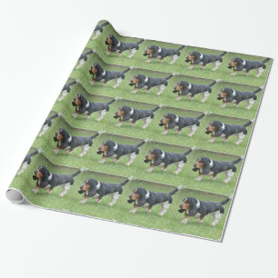 Papel De Regalo Perro oscuro de Basset Hound