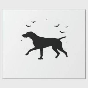 Papel De Regalo Perro Pointer de Pelo Corto Alemán Luna de Hallowe
