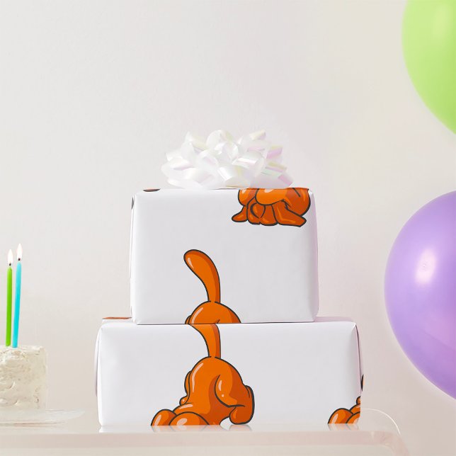 Papel De Regalo Perro Sabueso Naranja (Subido por el creador)