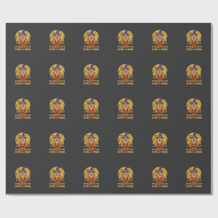 Papel De Regalo Perro salchicha divertido Halloween feliz Howl-O-W
