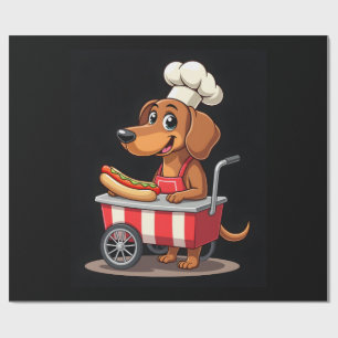 Papel De Regalo Perro salchicha divertido sandwich salchicha