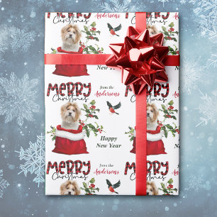 Papel De Regalo Perro Shih Tzu en bolsa de regalo para Navidades