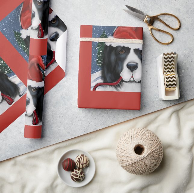 Papel De Regalo Perro Terranova (Artesanía)