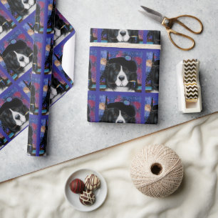 Papel De Regalo Perro Terranova