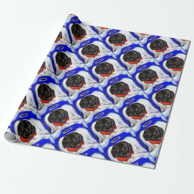 Papel De Regalo Perro Terranova (Desenrollado)
