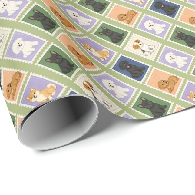 Papel De Regalo Perros (Esquina del rollo)