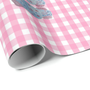 Papel De Regalo Perros de Staffordshire rosa y azul