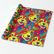 Perros encantadores perros coloridos mascotas vibr