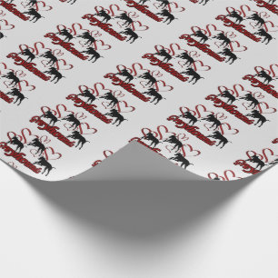 Papel De Regalo Perros Greyhound Y Corazón Rojo