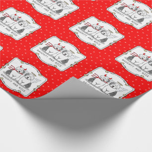 Papel De Regalo Perros ingleses tristes y bonitos (Gris 1)