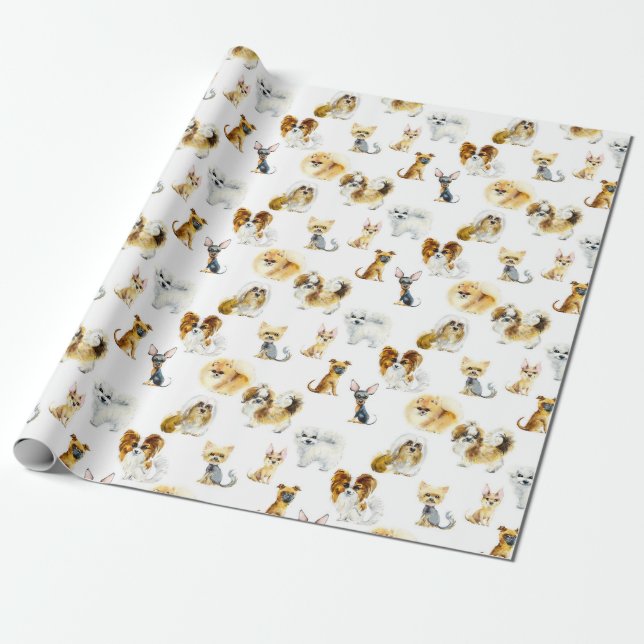 Papel De Regalo Perros pequeños (Desenrollado)