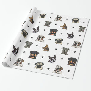 Papel De Regalo Perros y patas