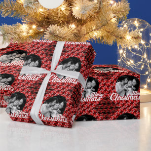 Papel De Regalo Persona de fotografía familiar de Feliz Navidad