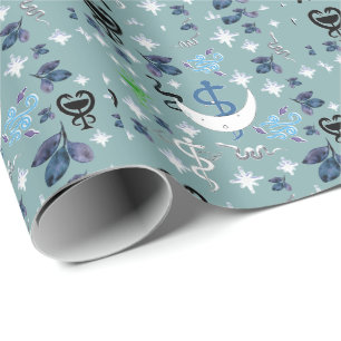 Papel De Regalo Persona serpiente Mikitiez bruja mago magia