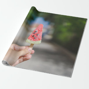 Papel De Regalo Persona sosteniendo paletas por la mañana