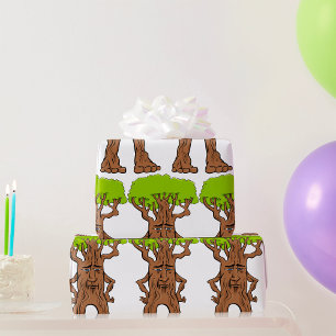 Papel De Regalo Personaje de árbol andante Criatura de árbol de fa
