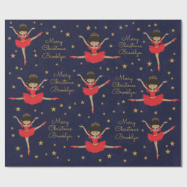 Papel De Regalo Personalice a Navidades multiculturales Ballerina