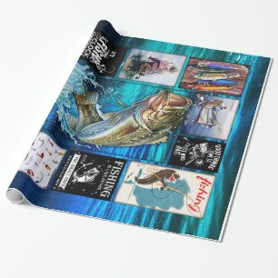 Papel De Regalo Personalice el gracioso regalo del pescador