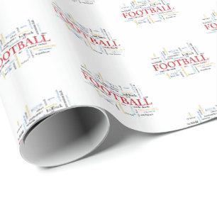 Papel De Regalo Personalice, entrenador de fútbol gracias en palab