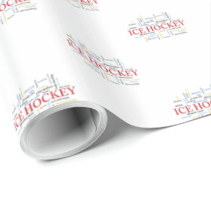 Papel De Regalo Personalice, entrenador de hockey sobre hielo grac
