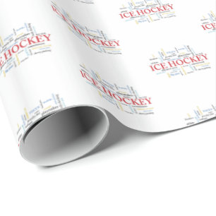 Papel De Regalo Personalice, entrenador de hockey sobre hielo grac
