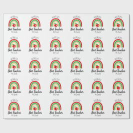 Papel De Regalo Personalised World's Best Teacher Wrapping Paper