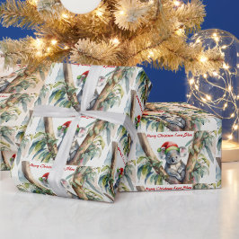 Papel De Regalo Personaliza a los Navidades de nombres Koala en el