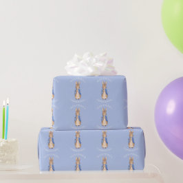 Papel De Regalo Personaliza chaqueta azul de conejo clásico para b