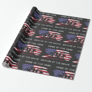 Papel De Regalo Personaliza este diseño: Día de los Veteranos