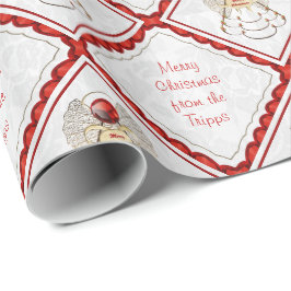 Papel De Regalo Personaliza - Filigree Feliz Ángel de Navidad