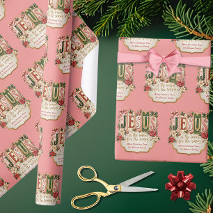 Papel De Regalo Personaliza Jesús es la razón de la temporada