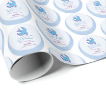 Personaliza, Paloma del Bautismo de Adulto en Azul