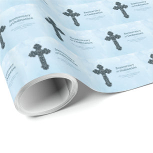 Papel De Regalo Personaliza, sacerdote de aniversario de ordenaci