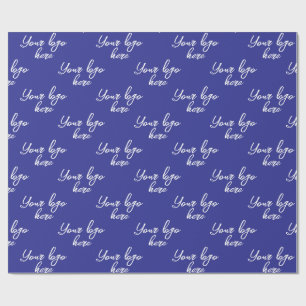 Papel De Regalo Personaliza Tu Propio Logotipo Moderno Minimalista