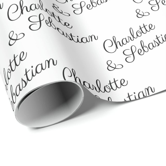 Papel De Regalo Personaliza tu tipografía (Esquina del rollo)