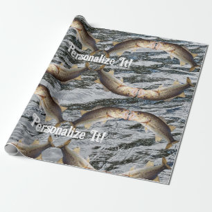 Papel De Regalo Personalizable Bass Kissing Fish