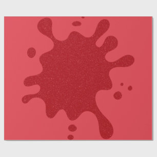 Papel de Regalo Personalizable de Manchas Rojas de