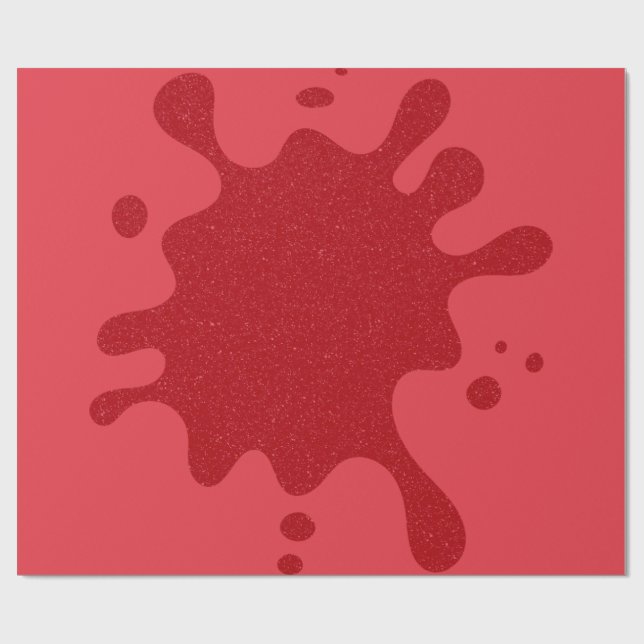 Papel de Regalo Personalizable de Manchas Rojas de (Superficie plana)