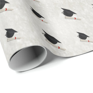 Papel De Regalo Personalizable del diploma del casquillo de la