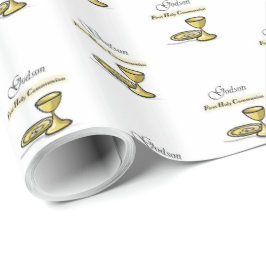 Papel De Regalo Personalizable, Godson First Community Chalice