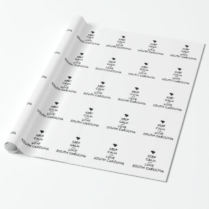 Papel De Regalo Personalizable MANTÉN LA CALMA y AMA CAROLINA DEL 