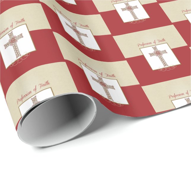 Papel De Regalo Personalización, bendiciones de RCIA en profesión  (Esquina del rollo)