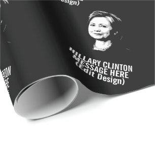 Papel De Regalo Personalizada Hillary Clinton