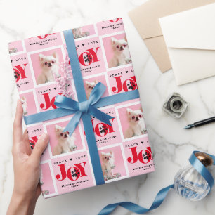 Papel De Regalo Personalizado 2 Foto Mascota Perro ALEGRÍA