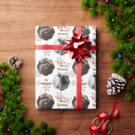 Papel De Regalo Personalizado 2 Mascotas  de festividad Navidades 