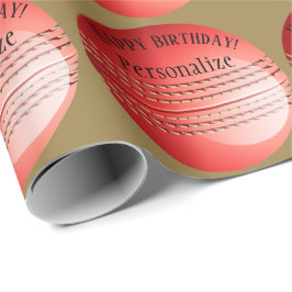 Papel De Regalo Personalizado Baller Ball Nombre Feliz Cumpleaños