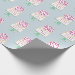 Papel De Regalo Personalizado, boda ilustrado Felicitaciones