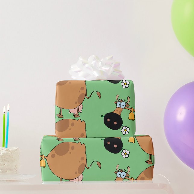 Papel De Regalo Personalizado Brown Cow (Subido por el creador)