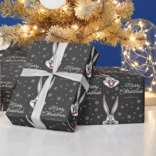 Papel De Regalo Personalizado Bugs Bunny Merry Christmas