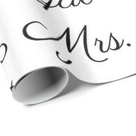 Papel De Regalo Personalizado casando la Nombre-Boda Gfitwrap B y